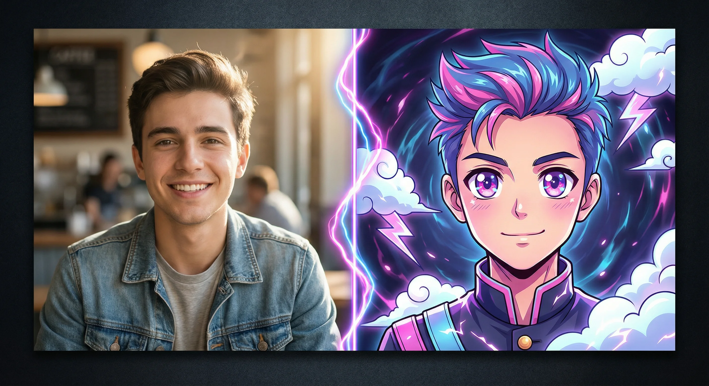 Style anime IA - photobooth manga