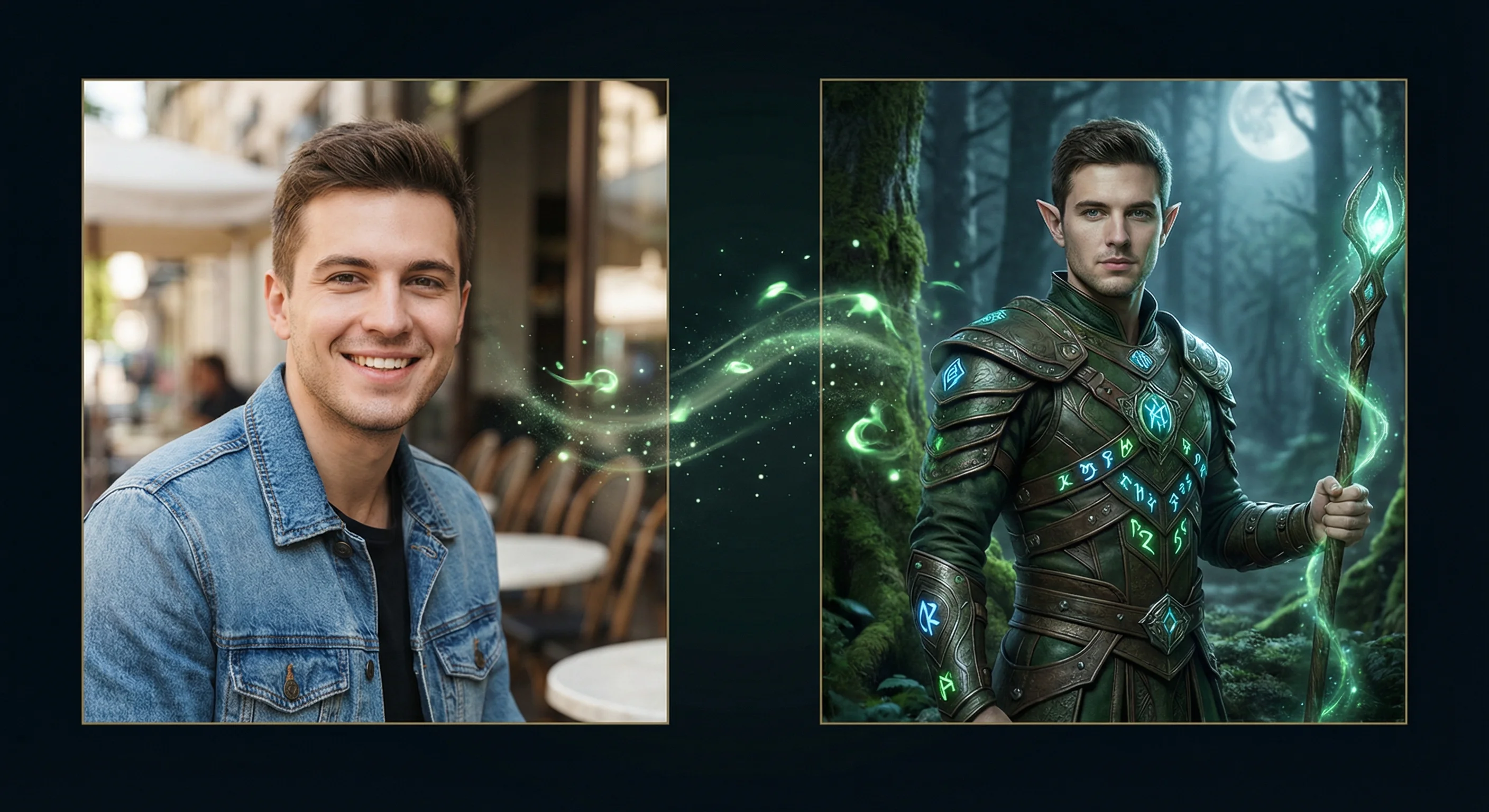 Monde fantasy IA - photobooth magique