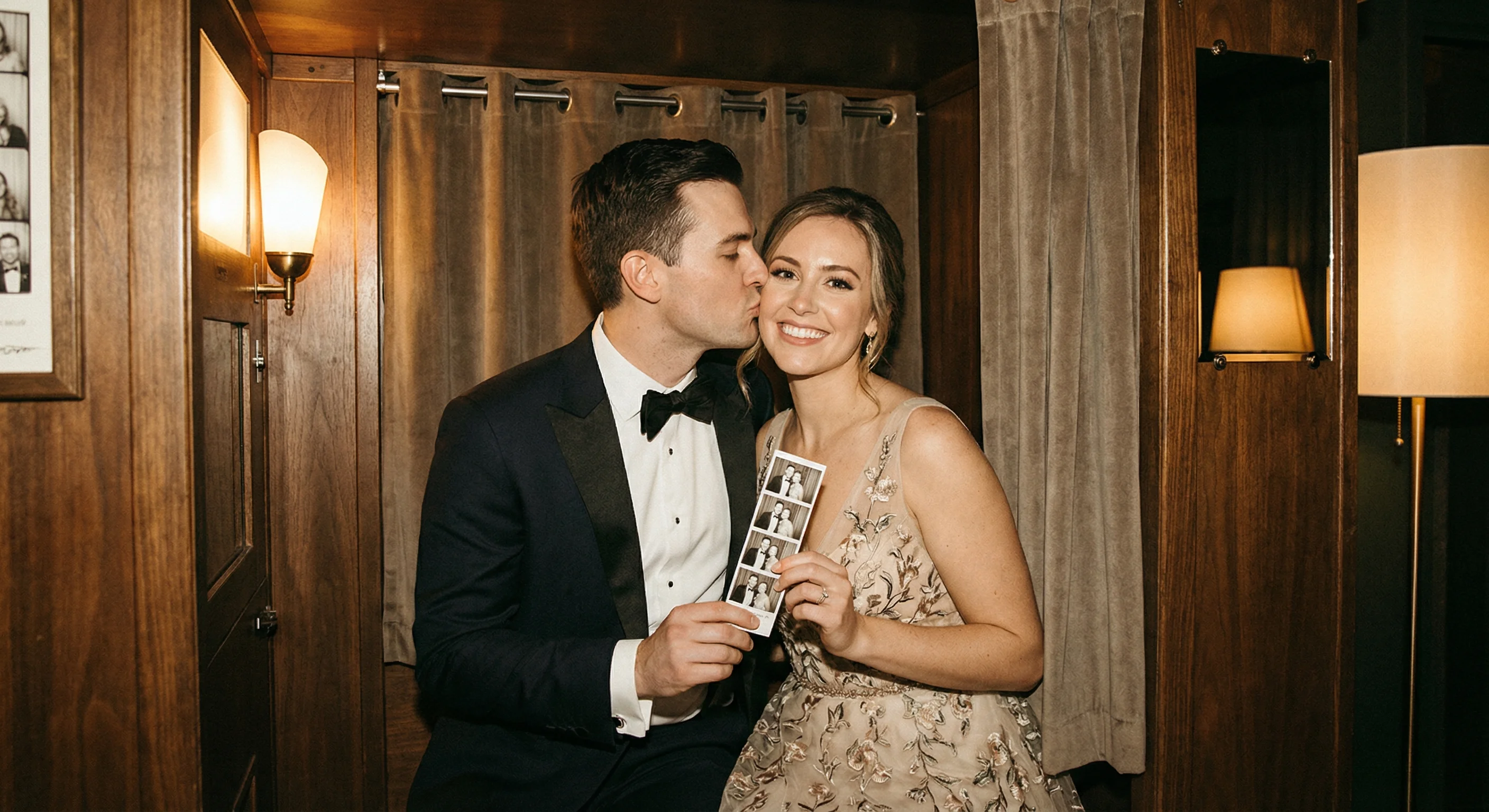 Photo couple photobooth mariage